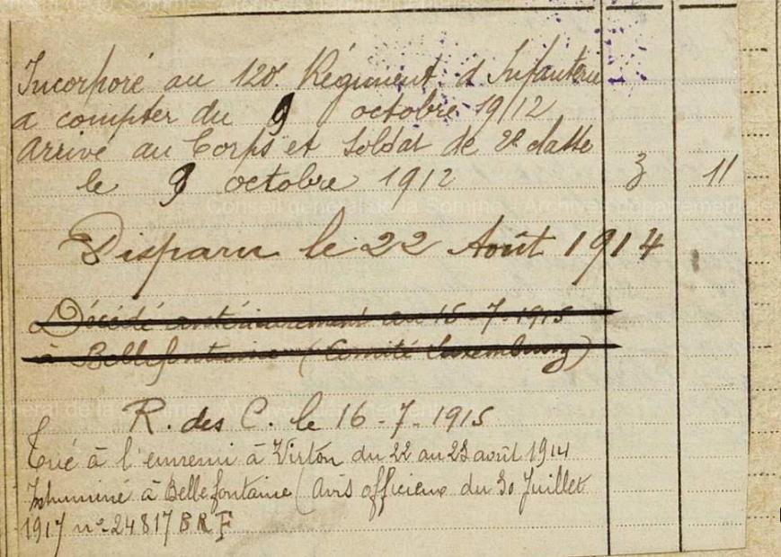 clauin ad somme extrait