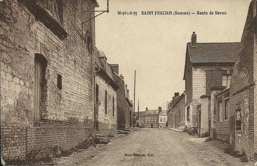 CPA St-Fuscien Route de Boves