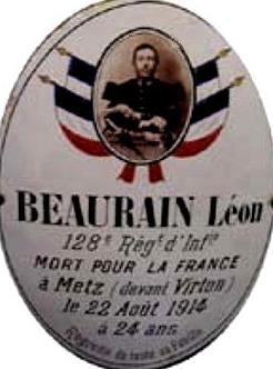 beaurain plaque emaillee acheux en vimeu