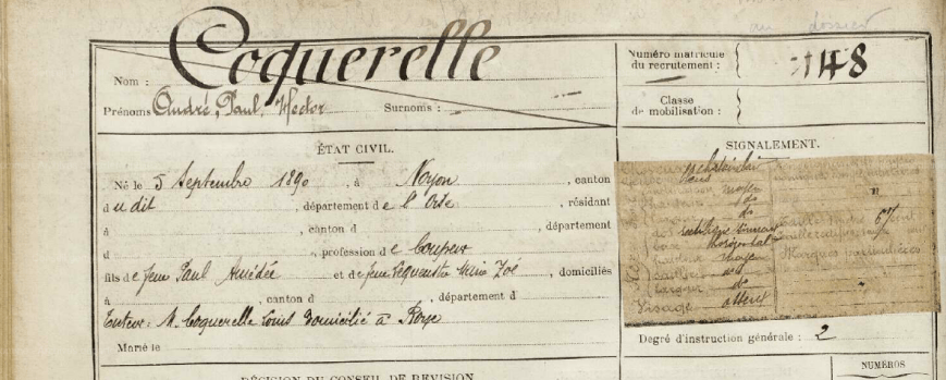 coquerelle-matricule