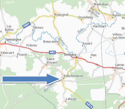 localisation bellefontaine tintigny