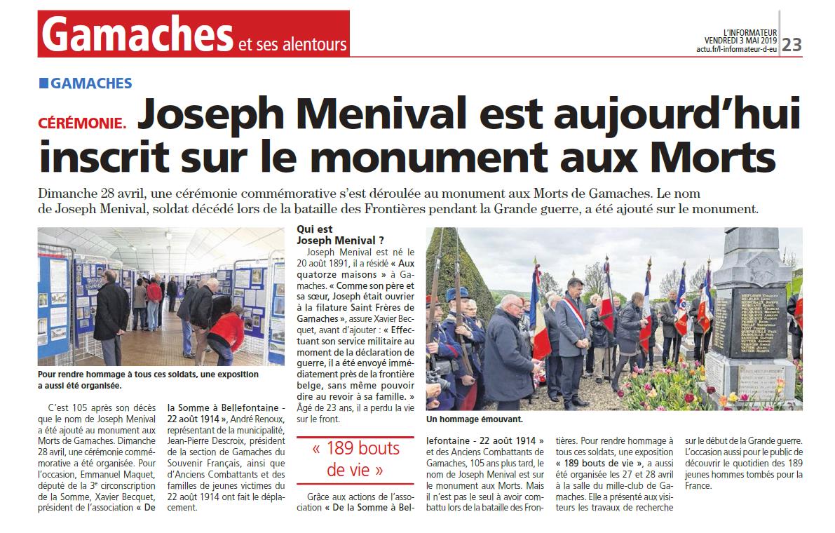 informateur 3 mai 2019